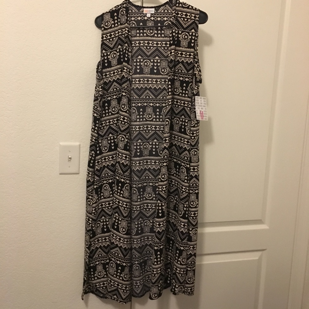 Lularoe Joy Hamsa Hands Rare Unicorn NWT M